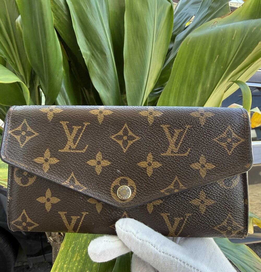 Louis Vuitton Portefeuille Monogram Sarah Wallet Authentic Made in France